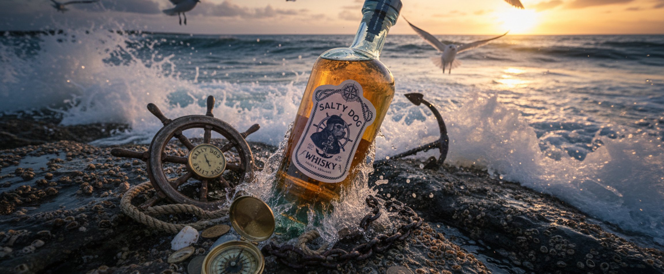 Salty Dog Whisky in waves